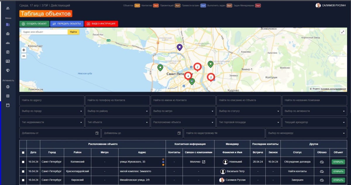 Такой крупный мой пет-проект под названием ЦРМ "Грядка"
https://youtu | Сетка — социальная сеть от hh.ru