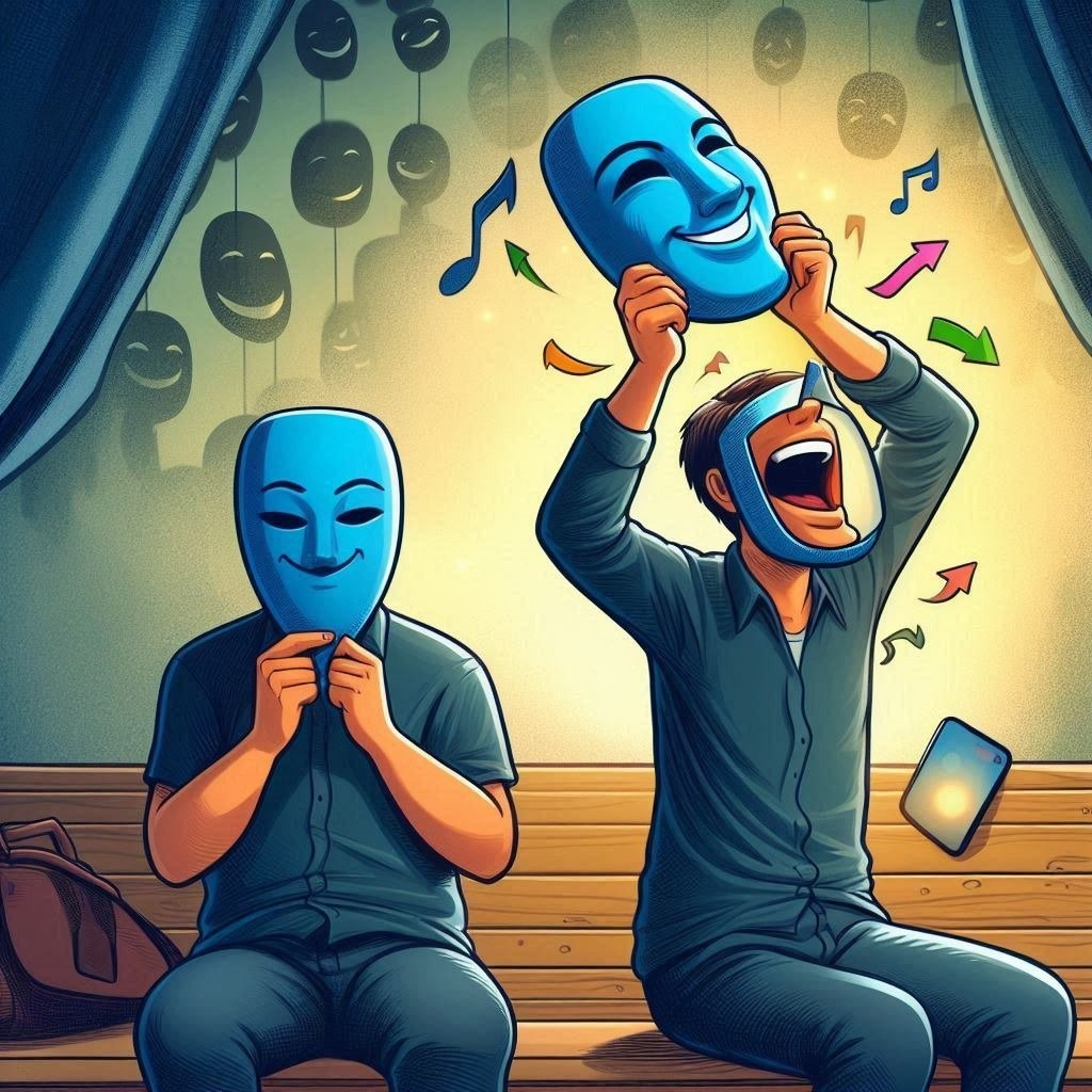 Что значит быть собой? Быть собой — очень актуальная тема в наше время. Социум иной раз заставляет надеть тысячи масок на себя. С одной стороны, вроде все хорошо (внешне), но внутри растет "пустота" | Сетка — социальная сеть от hh.ru