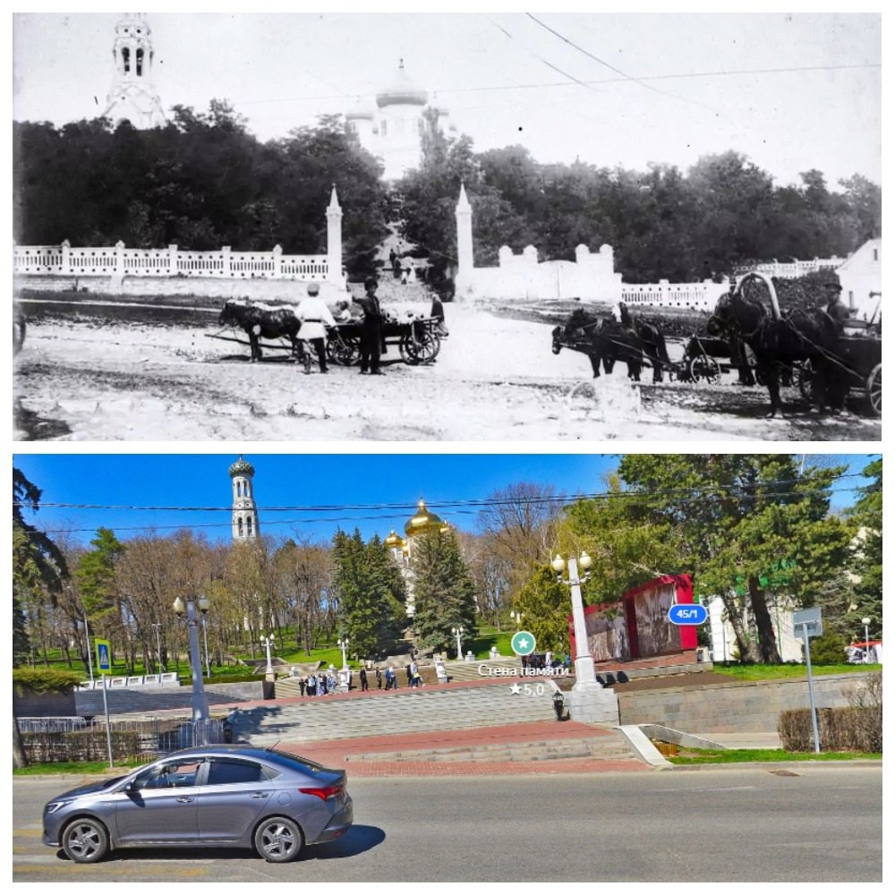 Разница между фотографиями целых 125 лет!
Раньше тут была парковка для карет, теперь - для машин.
📸 oldstav
@stavropolyevibe | Сетка — социальная сеть от hh.ru