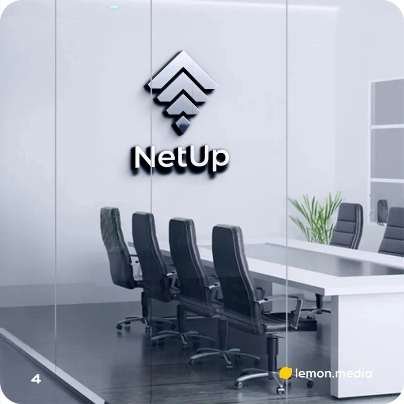 Логотип для компании «NetUp» | Сетка — социальная сеть от hh.ru