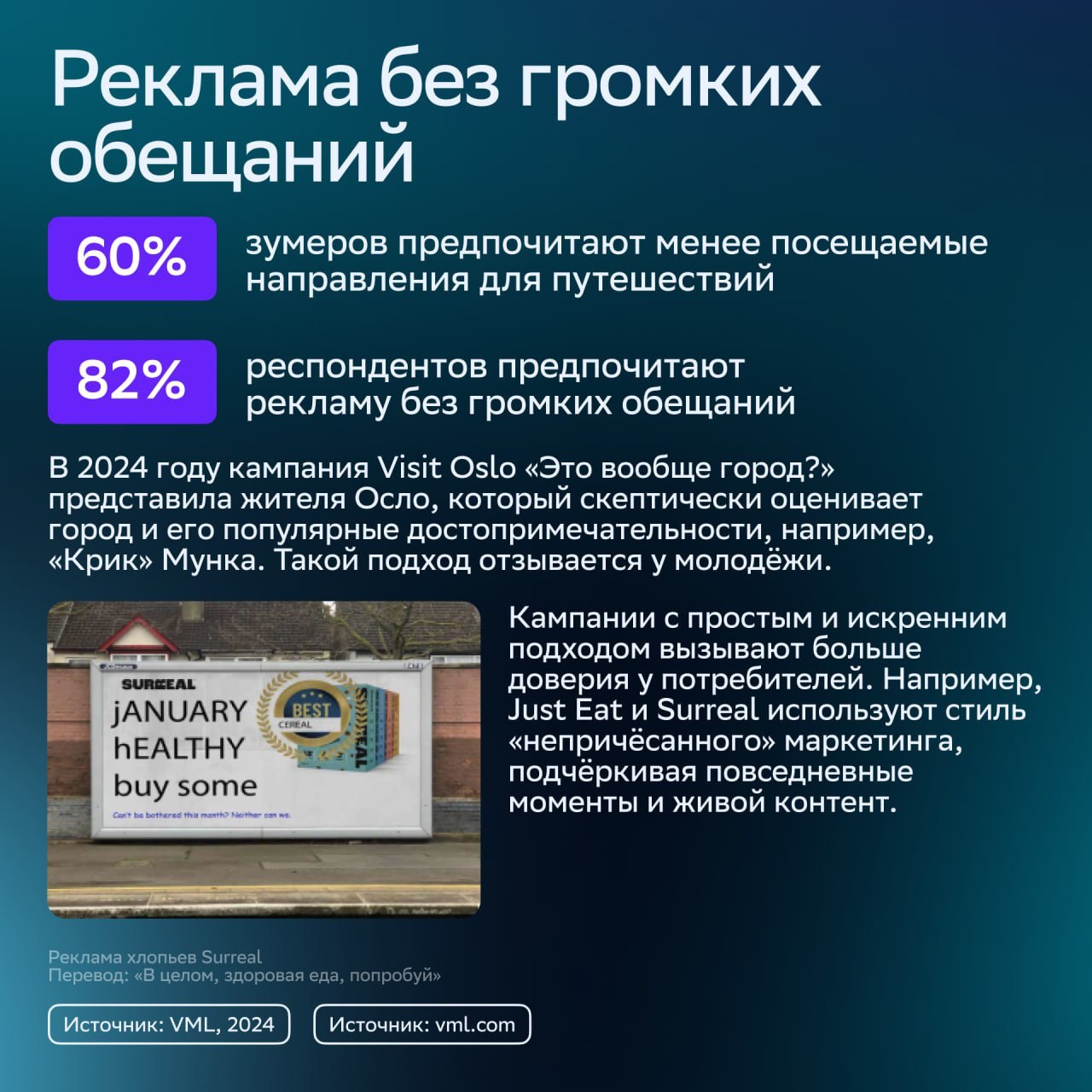 ⚡️ 100 трендов 2025 года: исследование VML
Компания VML описала сотню трендов, которые изменят отраслевые рынки в 2025 году | Сетка — социальная сеть от hh.ru