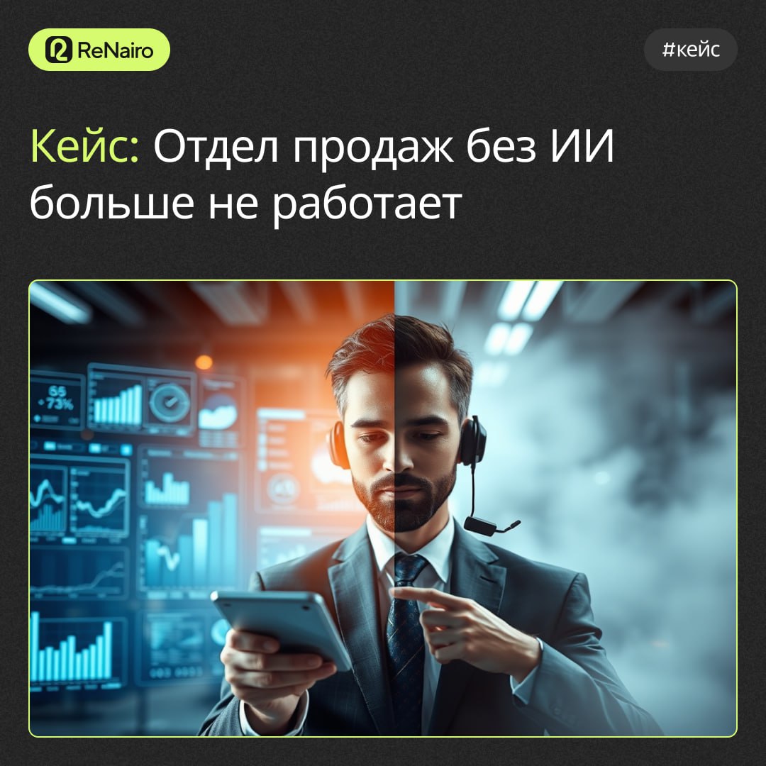 #кейс #ReNairo
Отдел продаж без ИИ больше не работает!
В современном мире продаж уже недостаточно традиционных методов контроля и оценки клиентского сервиса, чтобы повысить конверсию и оптимизировать ... | Сетка — социальная сеть от hh.ru