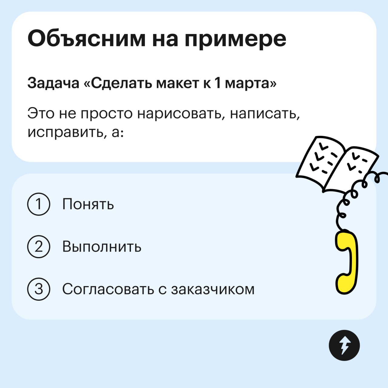 В чем проблема? Подошли, взяли за руку, уверенно сделали задачу
Но… на деле все сложнее. Иногда задача понятная, но страшно браться. Иногда вообще неясно, что делать | Сетка — социальная сеть от hh.ru