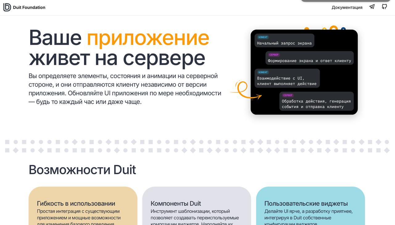 ⚡️Вести с полей - Duit
Что является неотъемлемой частью любого open source инструмента? Ответ прост - качественная документация | Сетка — социальная сеть от hh.ru