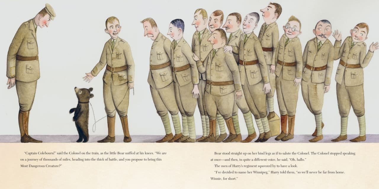 В 1914 году канадский ветеринар Гарри Колборн решил отправиться в Европу, чтобы там лечить пострадавших на полях Великой войны лошадей, и по пути на точку сбора приобрел у охотника медвежонка | Сетка — социальная сеть от hh.ru