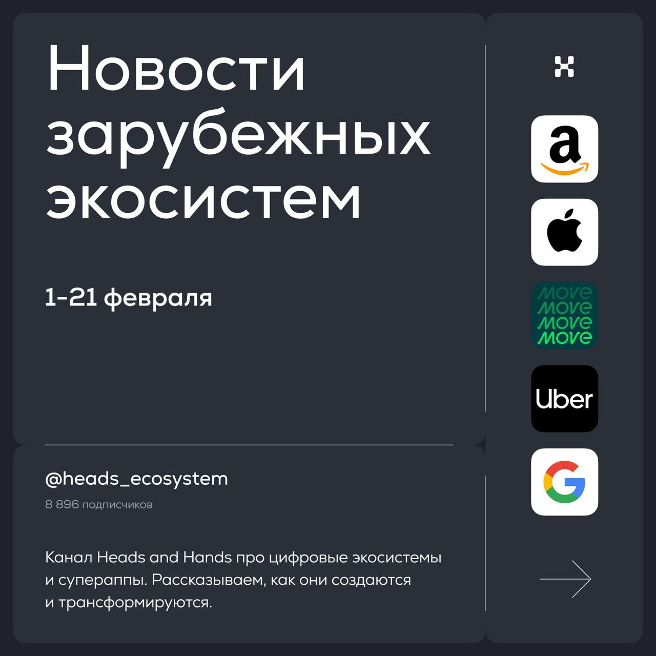 Новости зарубежных цифровых экосистем
У Google, Apple, Amazon, Uber и Capital A — новые сервисы и новые результаты | Сетка — социальная сеть от hh.ru