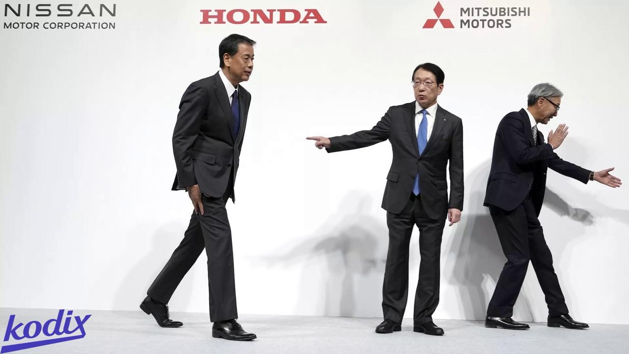 Японский автопром в замешательстве 
Громкое слияние Nissan, Honda и Mitsubishi трещит по швам. Эта новость напоминает сюжет из фильма | Сетка — социальная сеть от hh.ru