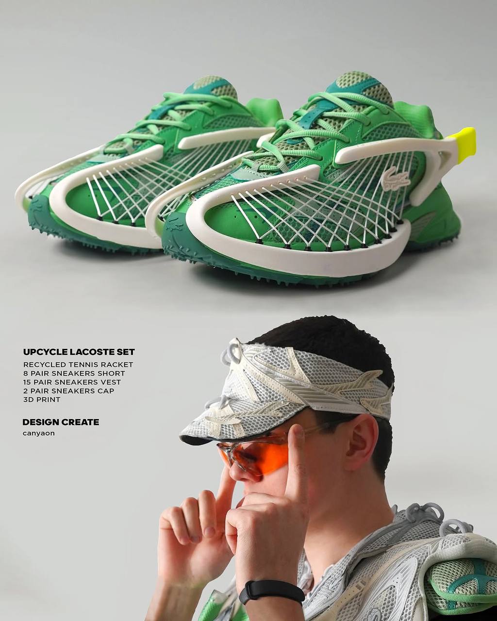 Такого мы еще не видели. Чудаковатый дизайнер сшил мерч из кроссовок Lacoste. Заценил даже сам бренд.
Апсайкл – это возможность создать не только крутой продукт, но и инфоповод.
celeba-sport | Сетка — социальная сеть от hh.ru
