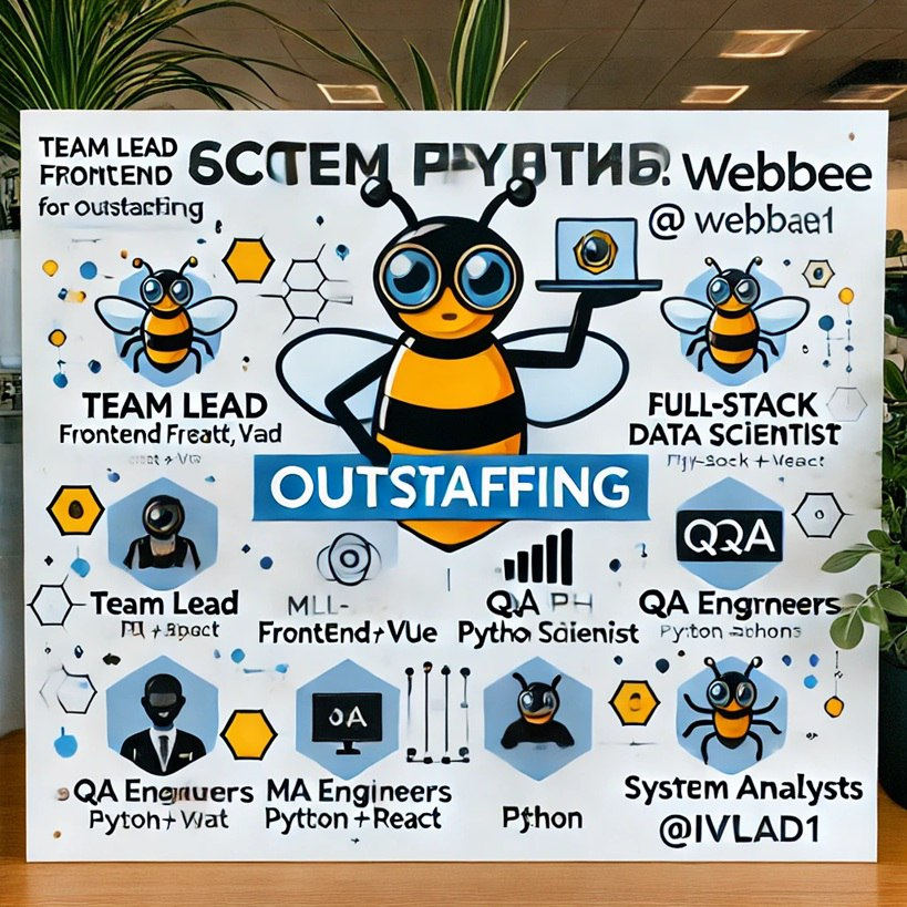Всем привет👋
В компании WebBee на аутстафф/аутсорс доступны штатные специалисты | Сетка — социальная сеть от hh.ru