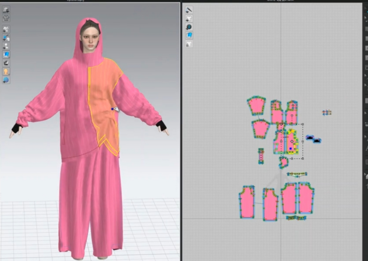 Делала вот такую очаровательную пижамку, по низу рукавов, куртки, брюк предусмотрены ещё затяжки для регулирования ширины #конструктородежды #дизайнеродежды #дизайнер #3д #3d #clo3d #grafis | Сетка — социальная сеть от hh.ru