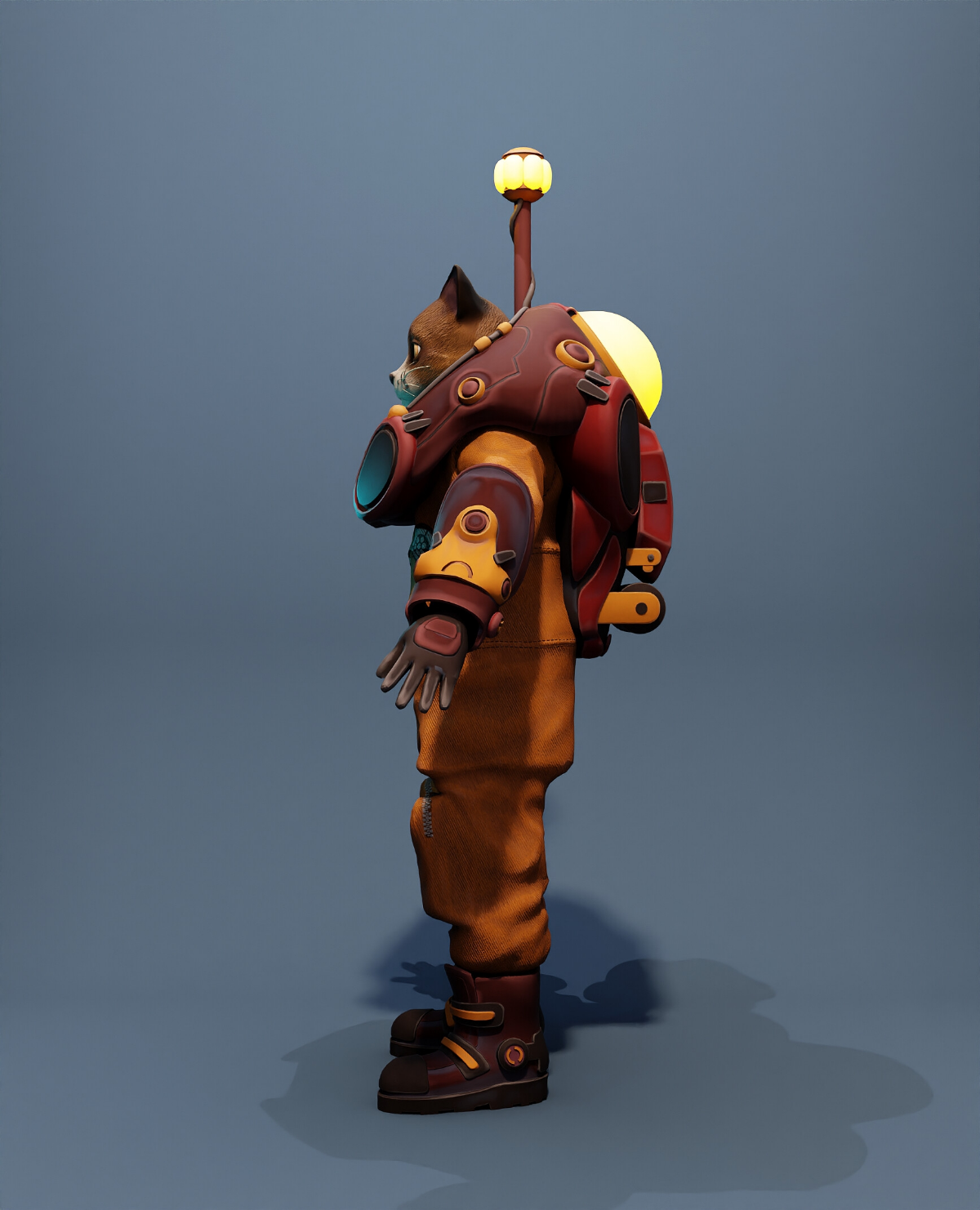 Персонаж для игры! Скульпт, ретопология, текстуринг, создание рига и анимация.  
#blender #character #animation #conceptart #3d | Сетка — социальная сеть от hh.ru