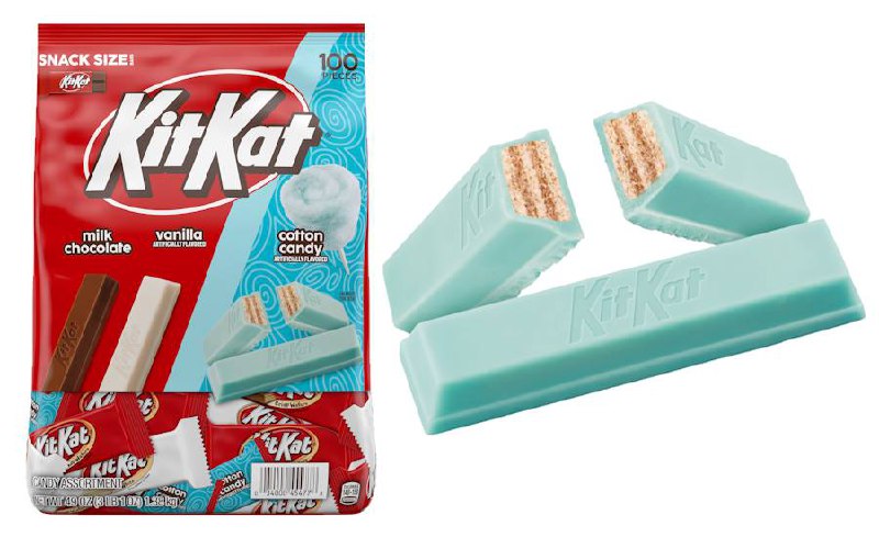 Kit Kat выпустил батончики со вкусом сладкой ваты! Их можно найти в упаковке ассорти с шоколадными и ванильными батончиками. Новинку можно купить только в сети супермаркетов Costco | Сетка — социальная сеть от hh.ru