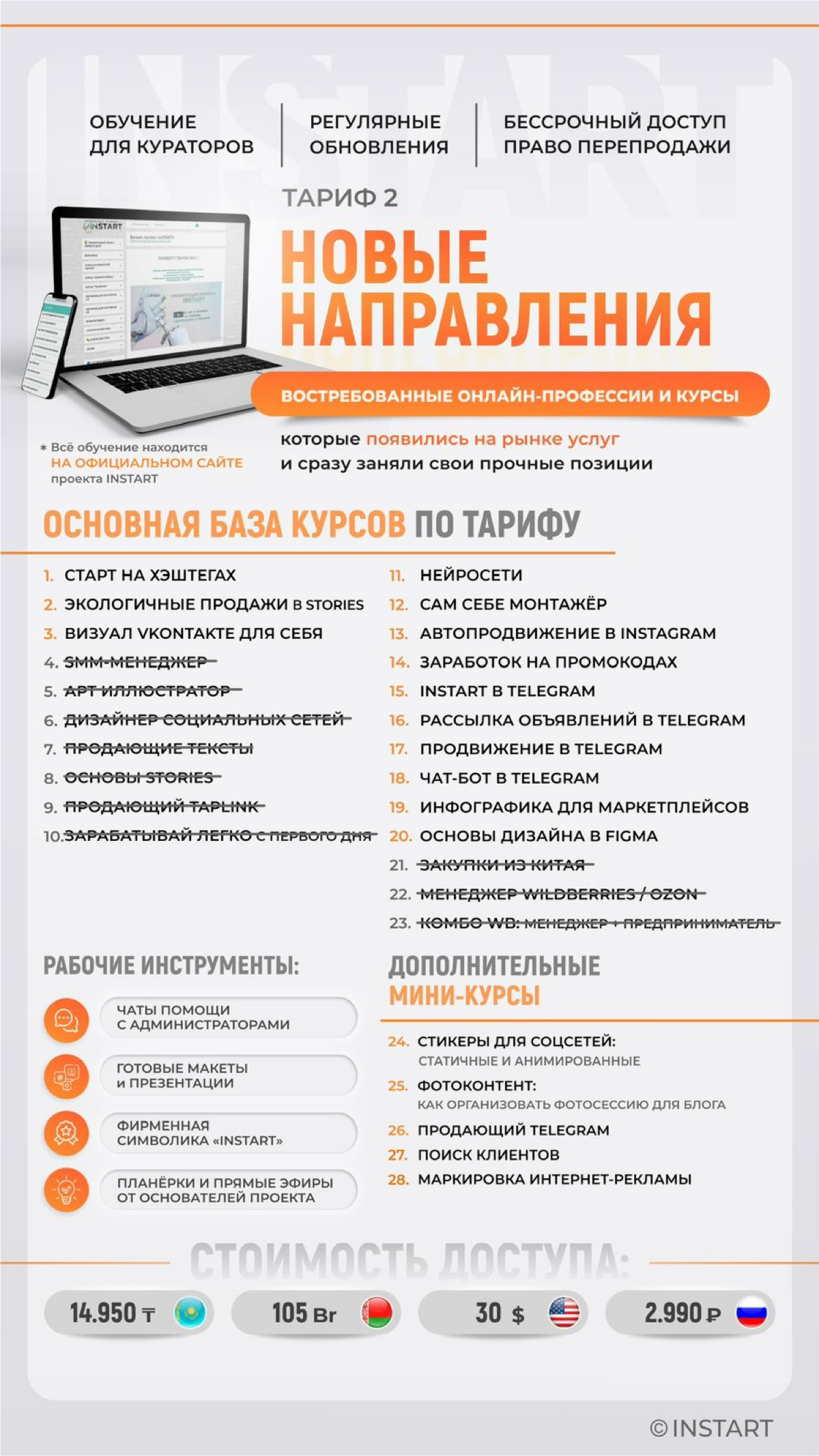 Хочешь зарабатывать онлайн и быть востребованным специалистом?
Платформа INSTART открывает для тебя доступ к лучшим онлайн-курсам, которые помогут освоить популярные профессии и начать зарабатывать уж... | Сетка — социальная сеть от hh.ru