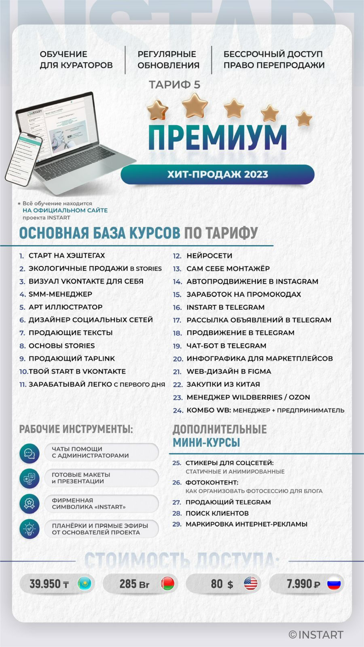 Хочешь зарабатывать онлайн и быть востребованным специалистом?
Платформа INSTART открывает для тебя доступ к лучшим онлайн-курсам, которые помогут освоить популярные профессии и начать зарабатывать уж... | Сетка — социальная сеть от hh.ru