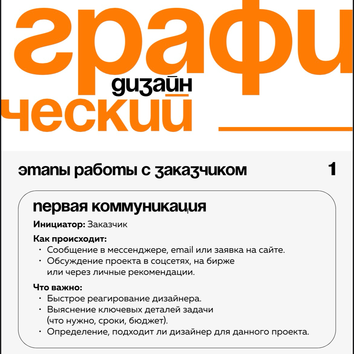 Топ 3 быстрых и непрошенных совета:
1. Написать путь взаимодействия с заказчиком
2 | Сетка — социальная сеть от hh.ru