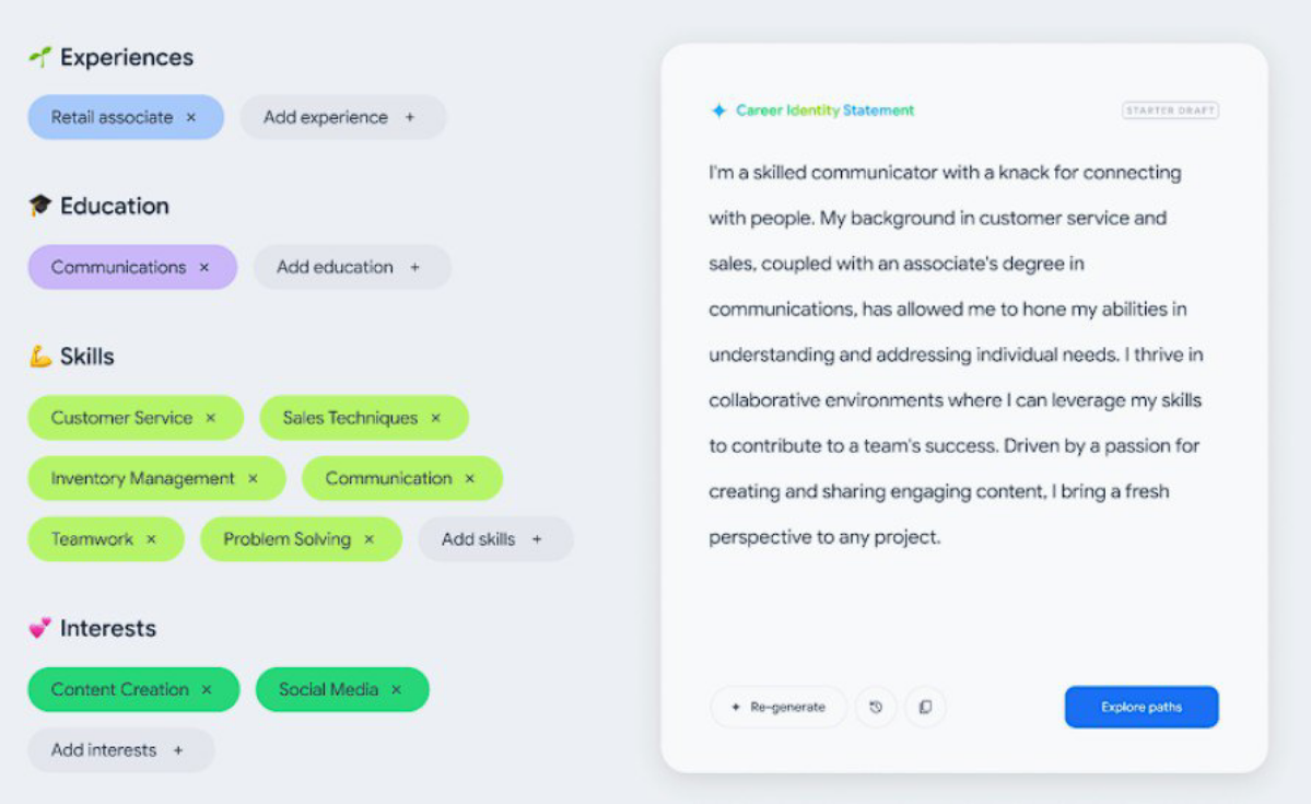 ИИ-консультант найдёт тебе работу
Карьерные консультанты тоже отправляются на мороз, потому что их тоже заменит ИИ. Google представил экспериментальный продукт Career Dreamer | Сетка — социальная сеть от hh.ru