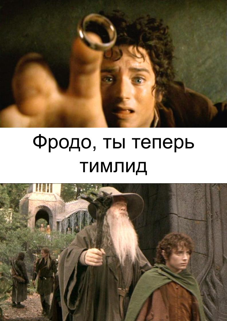 Фродо, ты теперь тимлид
☢️ Токсичный член команды:
“А ведь когда-то был хорошим разработчиком…”
🤖 СТО:
“Техлид и еще два человека нужны на новом проекте уже на следующей неделе”
👌 Главный эксперт кома... | Сетка — социальная сеть от hh.ru