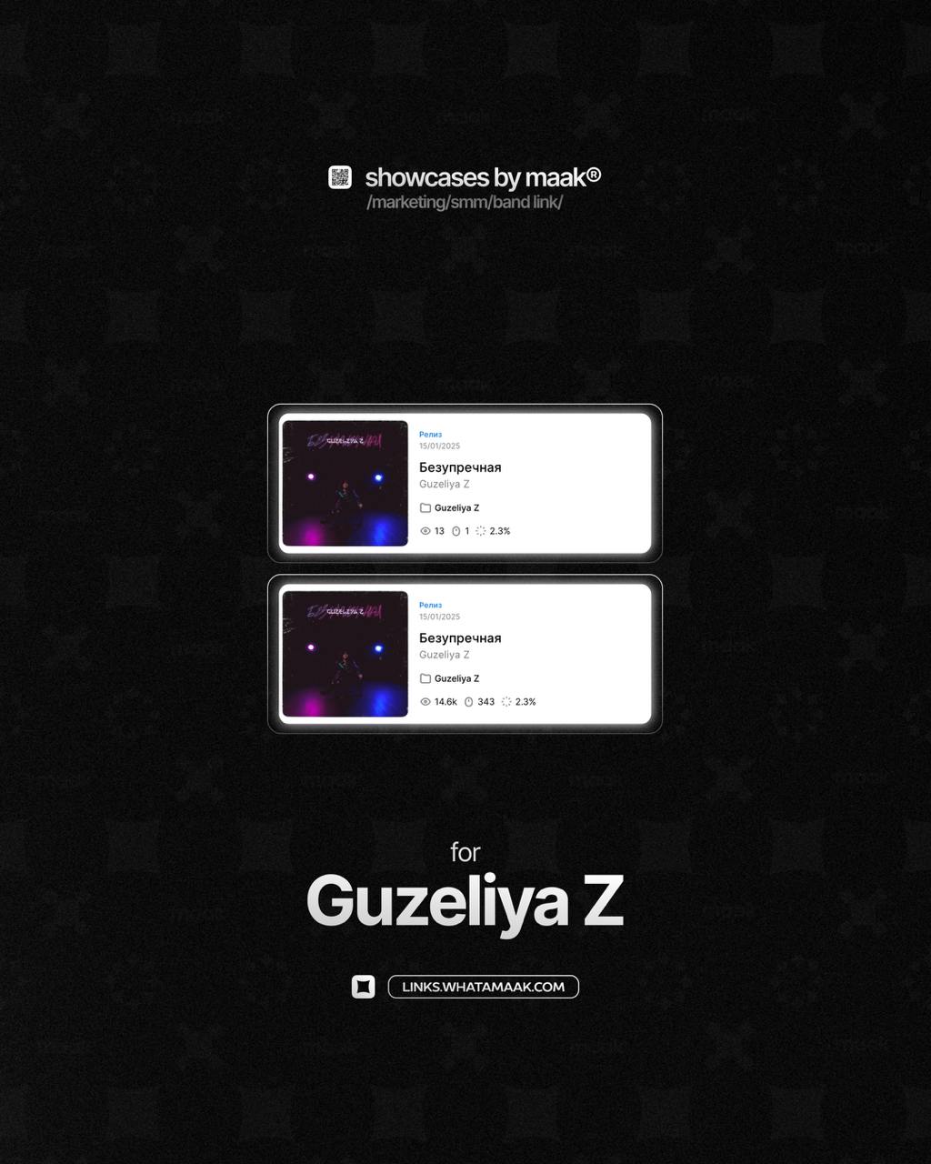 ❤️ Новый кейс — Продвижение BandLink для Guzeliya Z
💡 Что было сделано?
— Таргетированная реклама в VK, TikTok;
— Посевы в VK, TikTok
⭐️Итог:
— Попали на 21-ую строчку музыкального топ чарта
🔥Заказать... | Сетка — социальная сеть от hh.ru