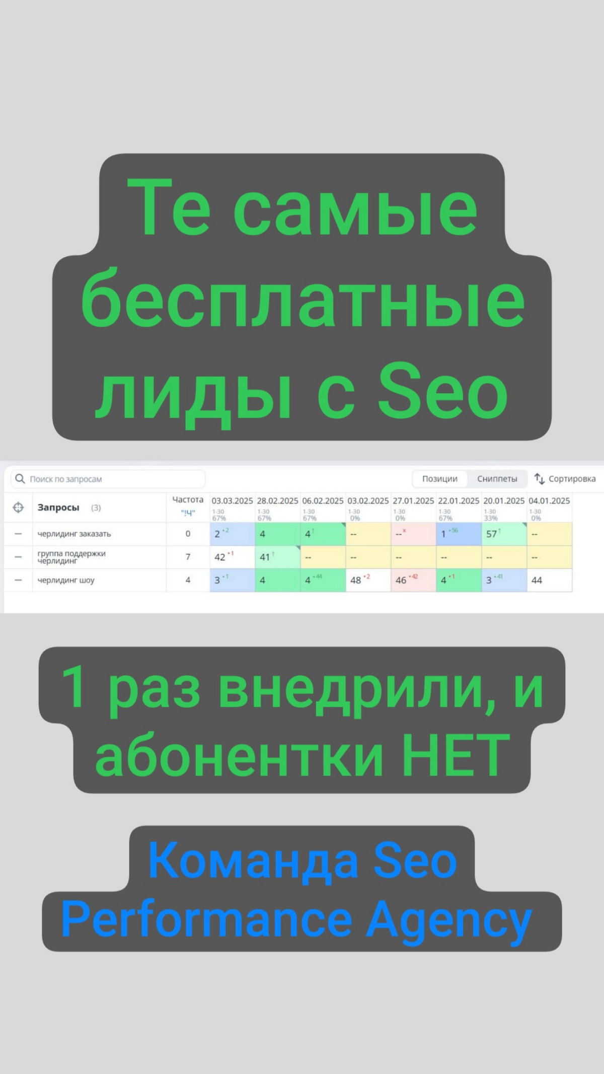 Бесплатные Лиды с seo БЕЗ абонентской платы. | Сетка — социальная сеть от hh.ru