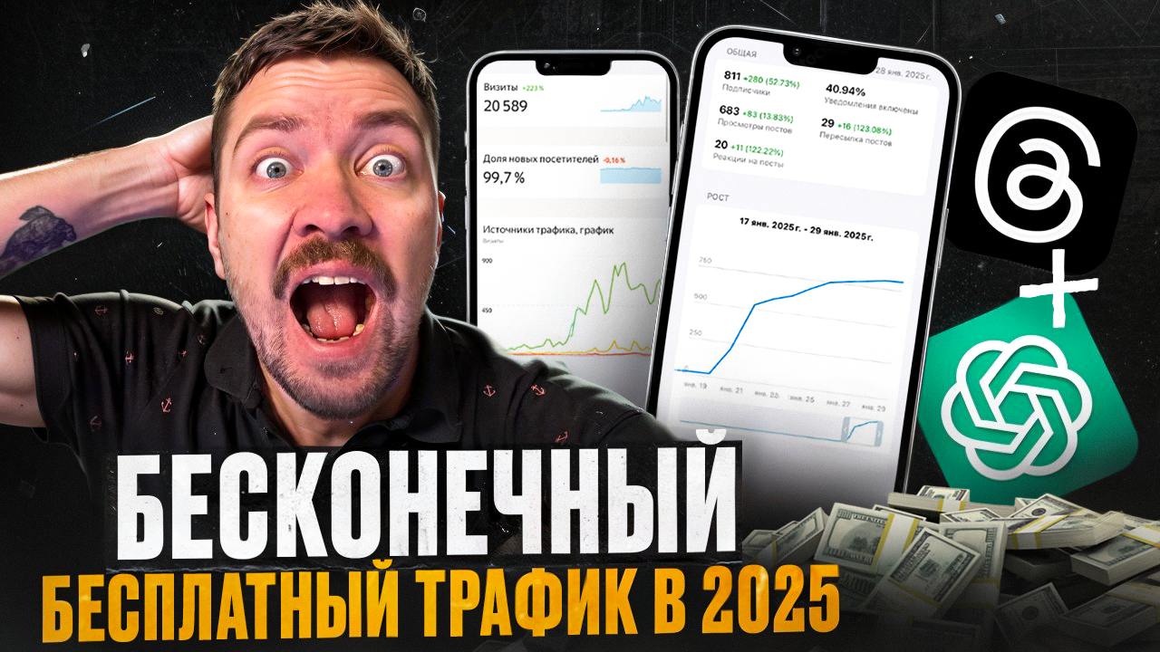 [Видеоурок] Бесконечный поток бесплатного трафика на автомате: Threads + ChatGPT
Как применять нейросети для привлечения аудитории без вложений? Делюсь самой простой связкой по шагам, которую вы сможе... | Сетка — социальная сеть от hh.ru