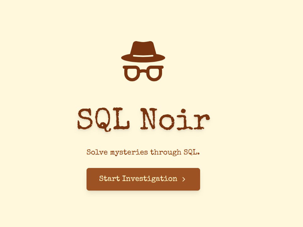 SQL Noir
Solve mysteries through SQL
https://www.sqlnoir.com/ | Сетка — социальная сеть от hh.ru