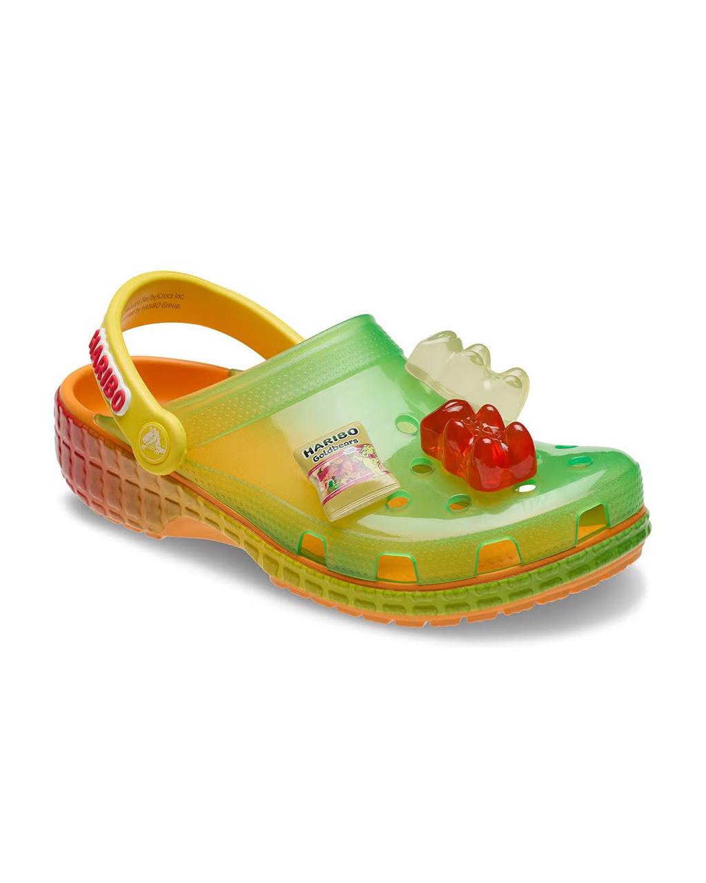 Хорошая реклама та, которую хочется съесть. Это 100% про коллаб тапок Crocs с мармеладками Haribo.
Здесь 2 в 1: объединение лав-брендов и аппетитный дизайн.
celeba-sport.ru / Sport Community | Сетка — социальная сеть от hh.ru