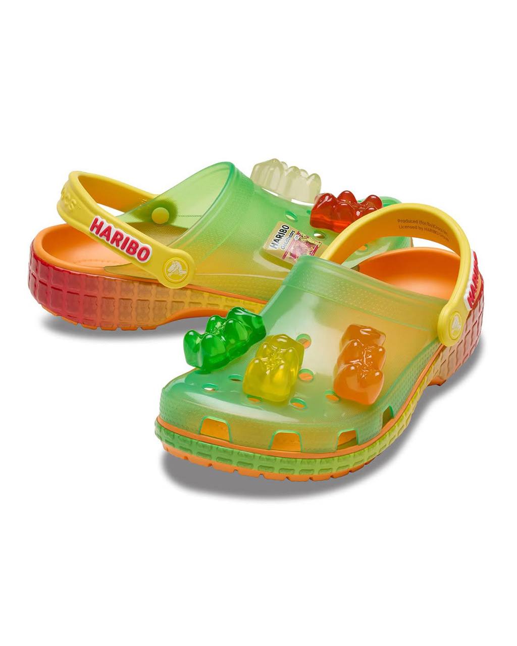 Хорошая реклама та, которую хочется съесть. Это 100% про коллаб тапок Crocs с мармеладками Haribo.
Здесь 2 в 1: объединение лав-брендов и аппетитный дизайн.
celeba-sport.ru / Sport Community | Сетка — социальная сеть от hh.ru