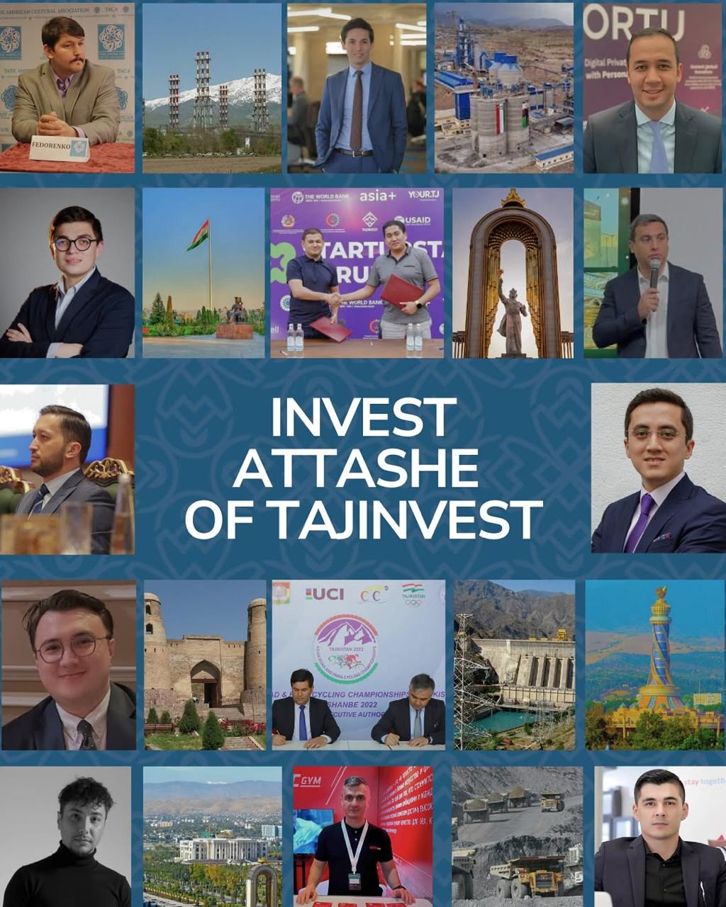 Tajinvest запускает программу «Инвест-Атташе» и приглашает предпринимателей к участию
Таджики, проживающие за рубежом, добиваются значительных успехов и стремятся поддерживать родной Таджикистан | Сетка — социальная сеть от hh.ru