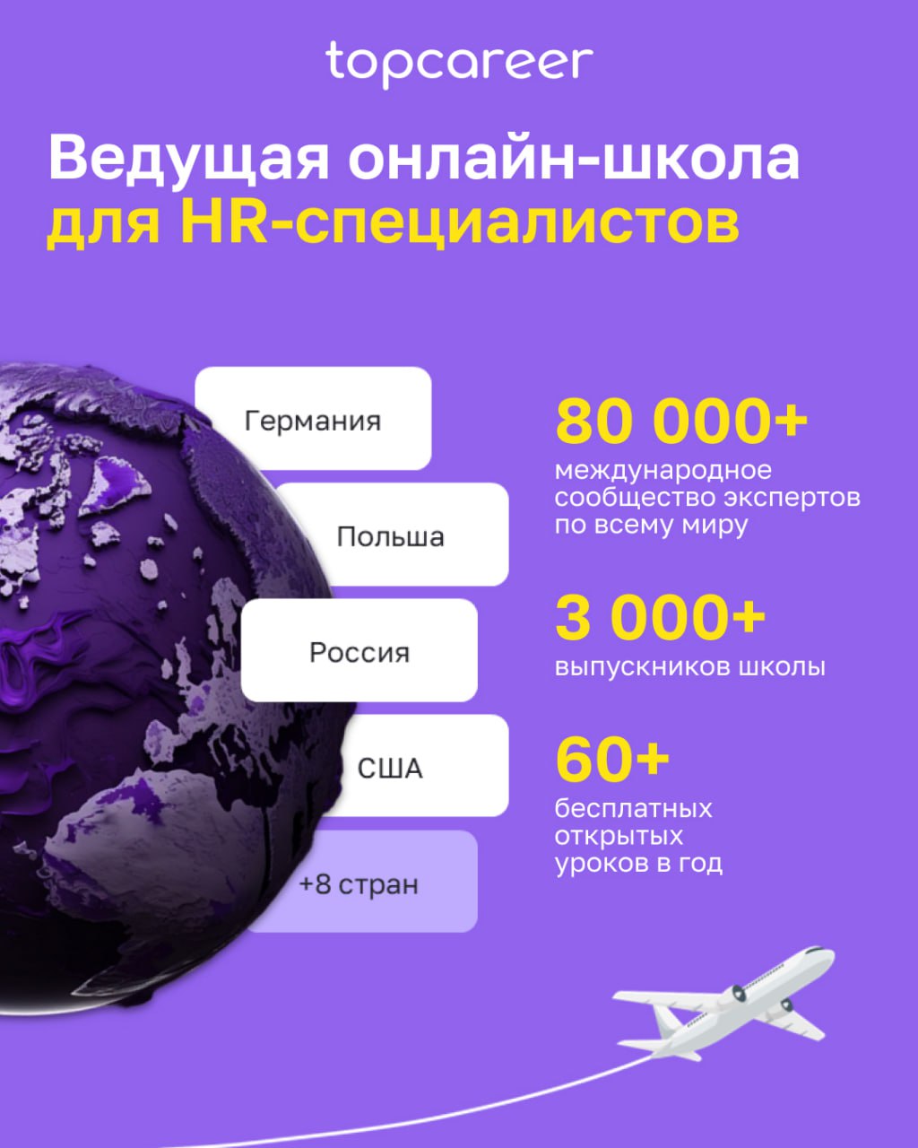 ✅ Открываем двери в мир HR-профессионалов
Если вы хотите прокачать навыки в управлении персоналом, освоить трендовые направления, topcareer — ваш надежный проводник | Сетка — социальная сеть от hh.ru