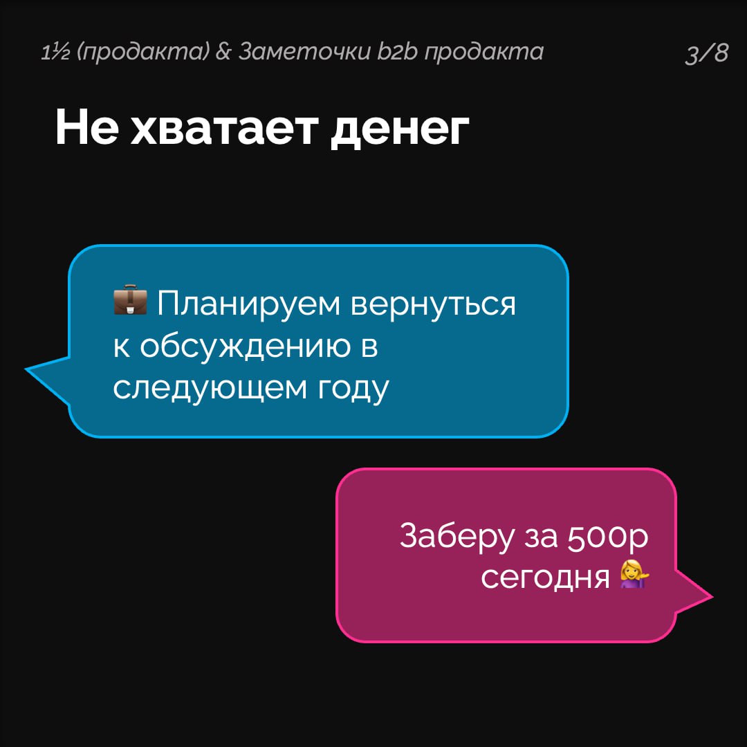 Подготовили вместе с Галиной, автором канала Полтора продакта, карточки про типичное поведение покупателей в b2b и с2с | Сетка — социальная сеть от hh.ru