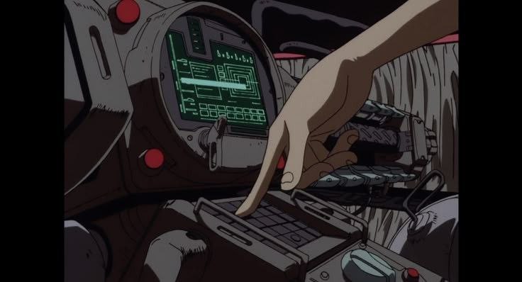 Ковбой Бибоп, прекрасный и восхитительный, не так изобилует примерами интерфейсов чисто графических, зато посмотрите какие классные физические интерфейсы у них есть!
Компы, экраны управления кораблями... | Сетка — социальная сеть от hh.ru