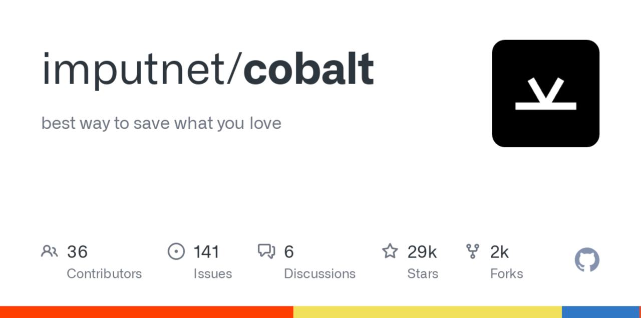 Репозиторий дня: Cobalt - это self-hosted загрузчик медиафайлов с популярных источников, который вас не бесит
Он дружелюбный, эффективный, без рекламы, трекеров, платных стен и прочей ерунды | Сетка — социальная сеть от hh.ru