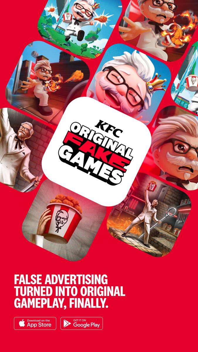 Хоть кто-то, наконец-то, сделала фейковые мобильные игры реальными. KFC запустил кампанию «Original Fake Games», в рамках которой превратила вымышленные мобильные игры из рекламных роликов в настоящие | Сетка — социальная сеть от hh.ru