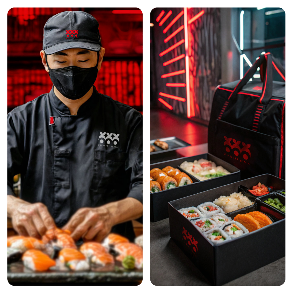 Разработали знак для ресторана японской кухни "Sushi san" 🍱 | Сетка — социальная сеть от hh.ru