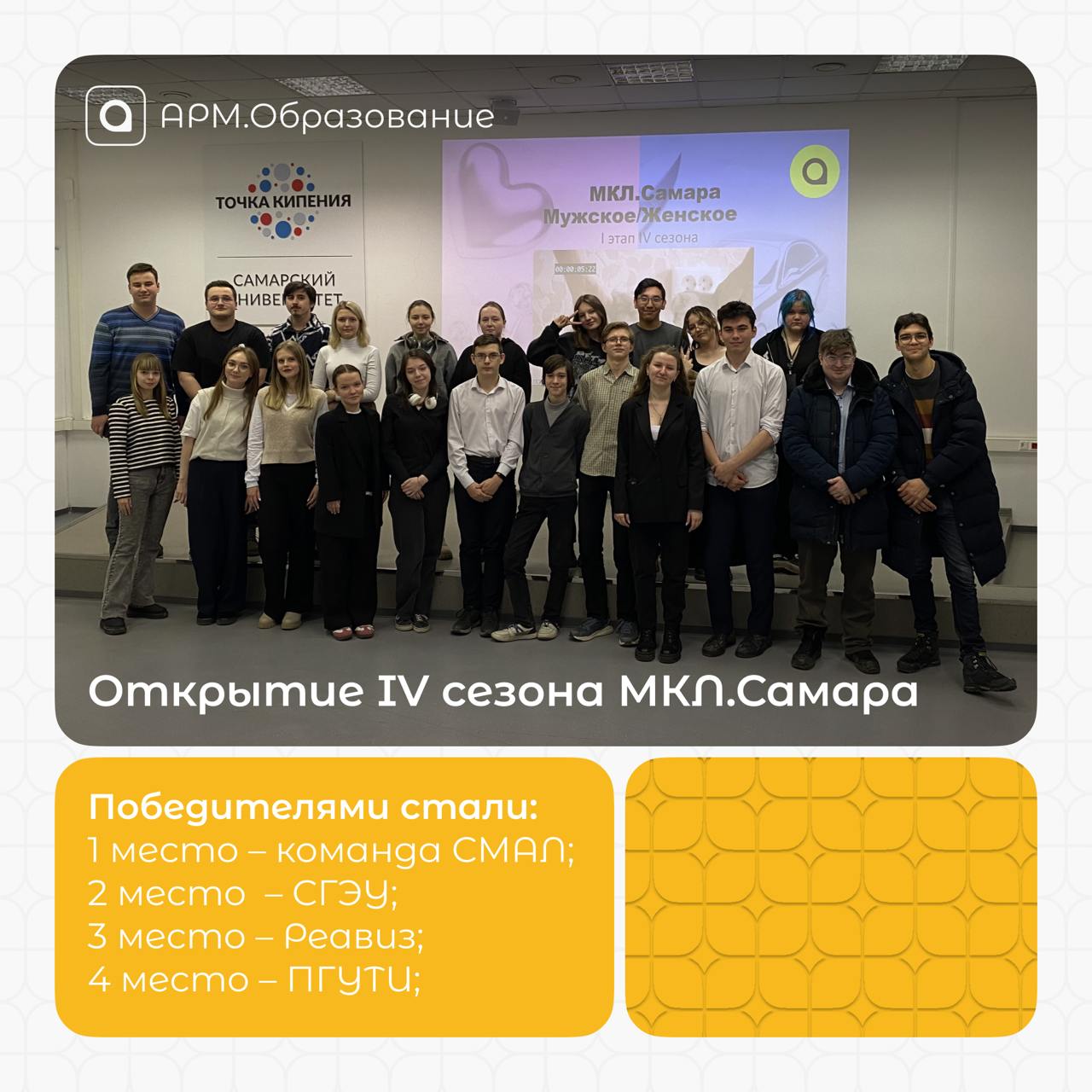 Совсем недавно состоялось открытие IV сезона МКЛ | Сетка — социальная сеть от hh.ru