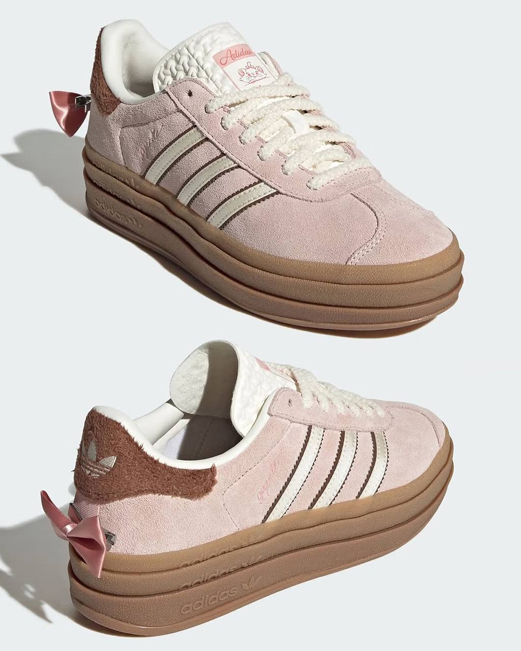 Adidas заколлабился с легендарными Диснеевским мультиком «Коты-аристократы» и уже этой весной выпускает кроссовки с «Мари». Цена вопроса — 120 долларов (около 10 770 ₽) | Сетка — социальная сеть от hh.ru