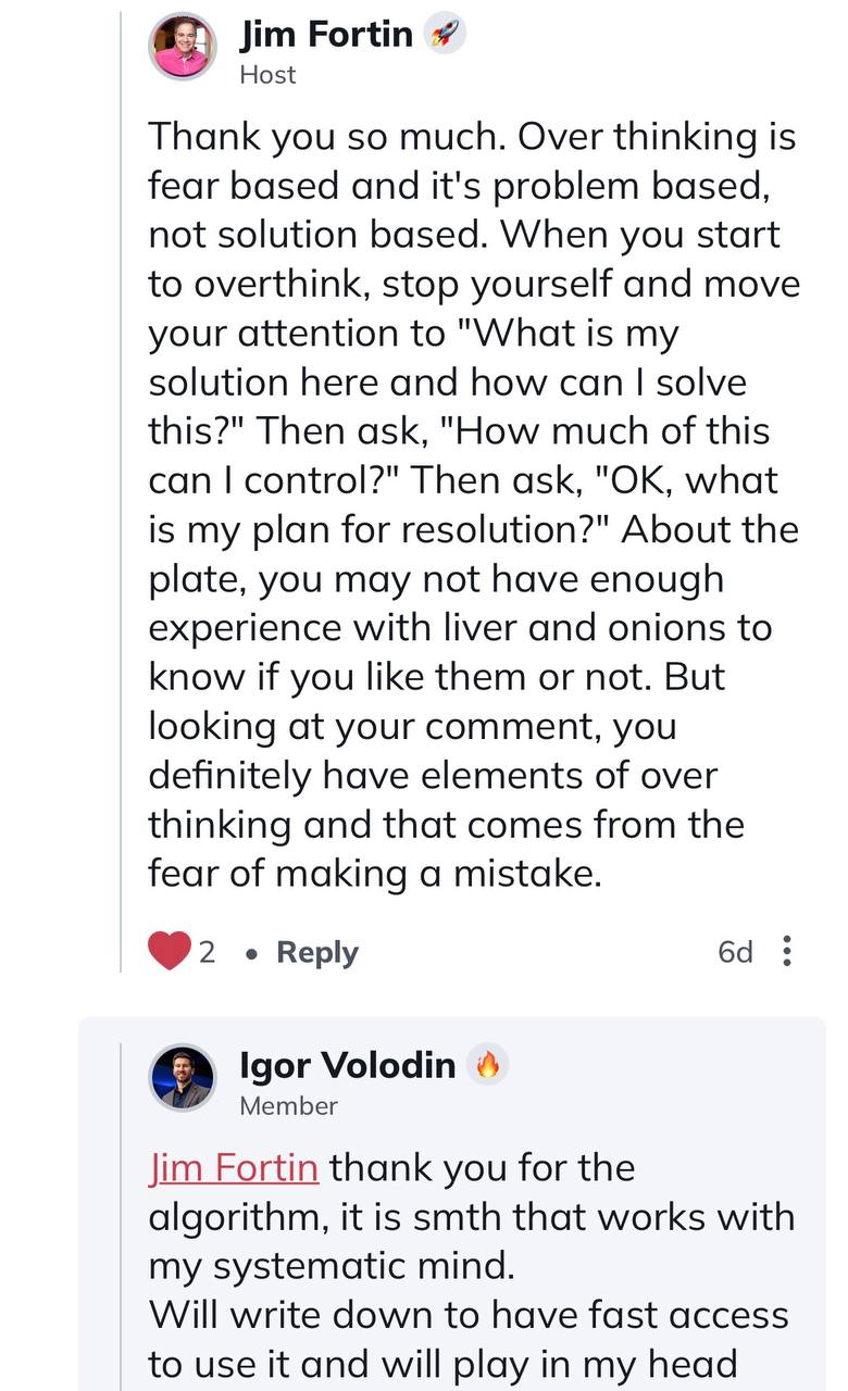 Как я получил персональный коучинг от Jim Fortin и что он рассказал мне про overthinking
Больше года назад один знакомый посоветовал мне подкаст Джима Фортина | Сетка — социальная сеть от hh.ru