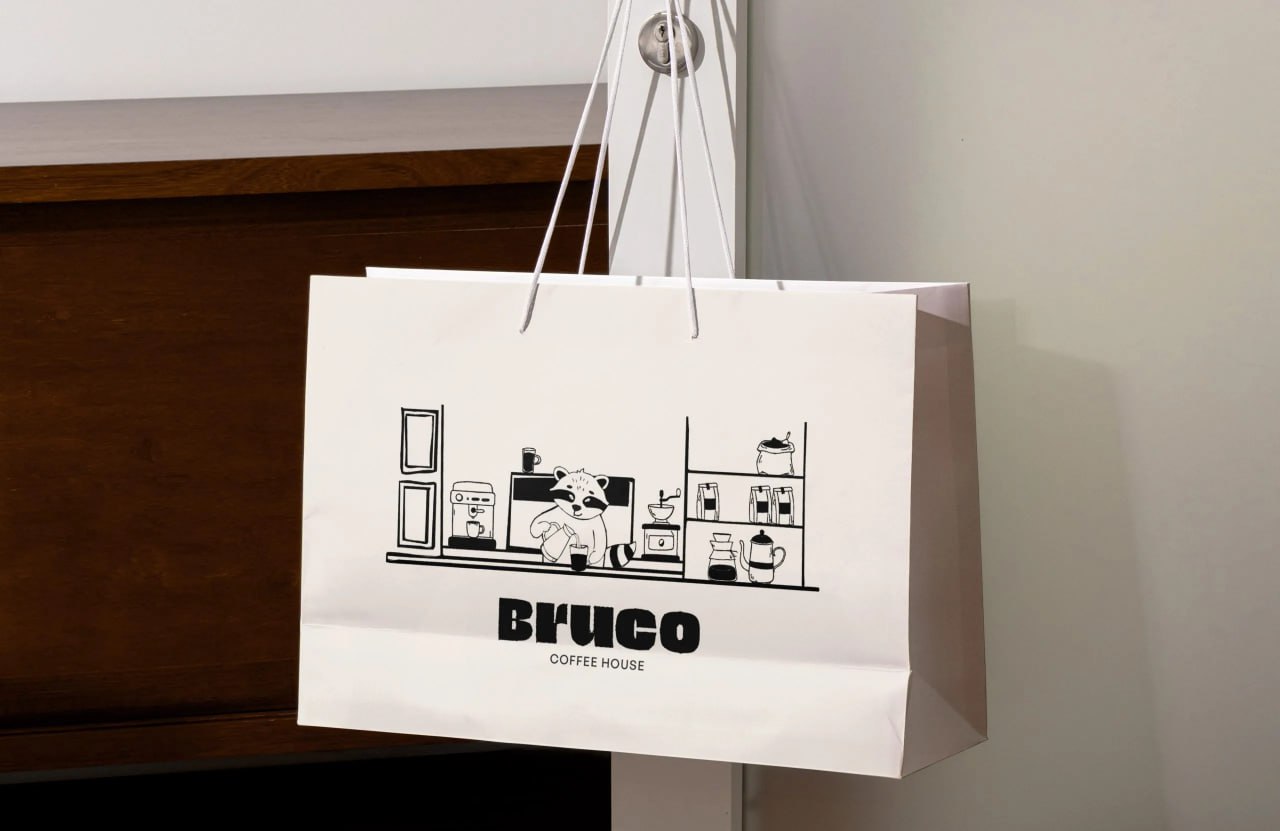 Игривая айдентика Bruco Coffee House от Dhriti.
Логотип, выполненный в жирной, слегка состаренной типографике, создает сильное и уверенное впечатление | Сетка — социальная сеть от hh.ru