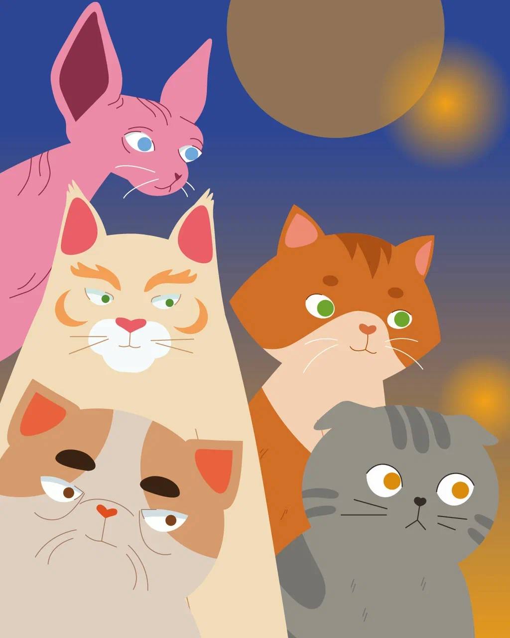 Разработка дизайна упаковки для производителя кормов для животных Mysterious 😻
⠀
Основная идея концепции - использование ярких и эмоциональных иллюстраций, представляющих котов в разнообразных забавны... | Сетка — социальная сеть от hh.ru