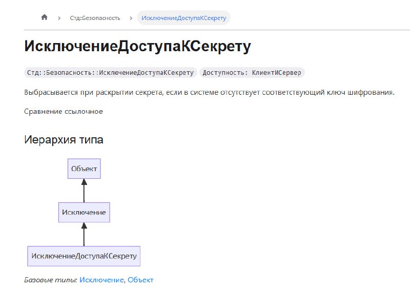 Тип для хранения паролей
Также в документации есть ИсключениеДоступаКСекрету | Сетка — социальная сеть от hh.ru