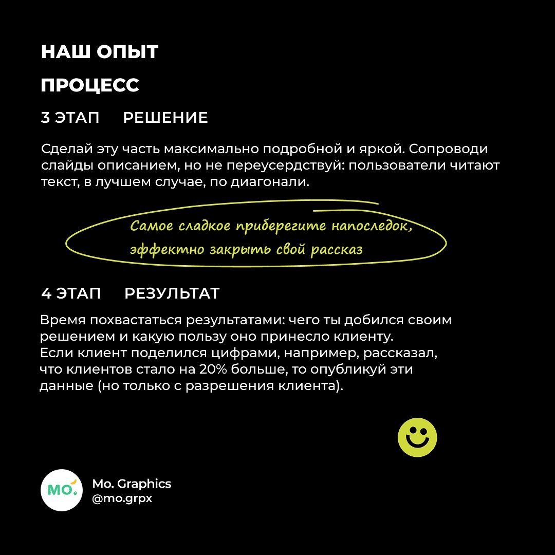 Гайд на то, как оформлять кейс | Сетка — социальная сеть от hh.ru