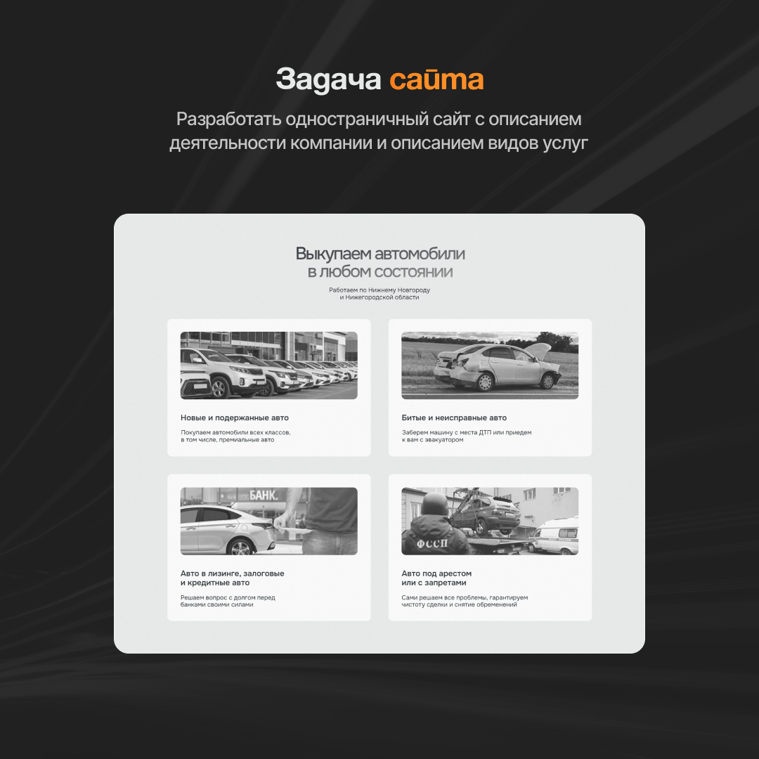 🏎️ Сайт по срочному выкупу автомобилей. | Сетка — социальная сеть от hh.ru