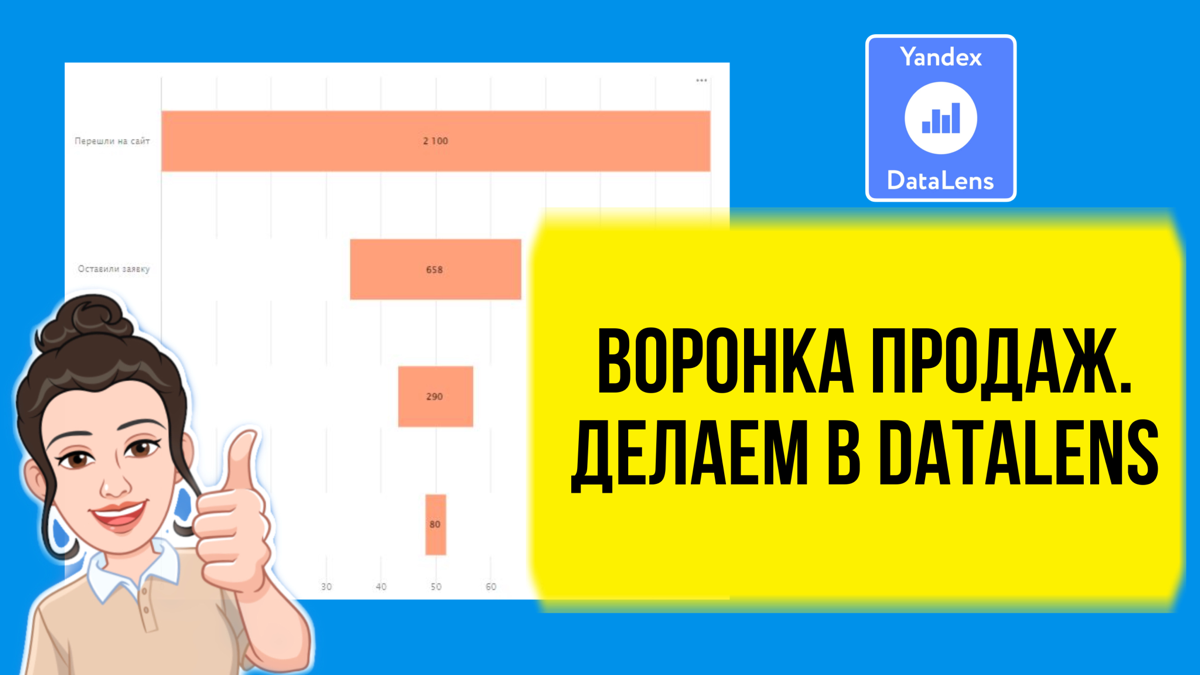 Воронка продаж в DataLens. Как сделать? | Сетка — социальная сеть от hh.ru