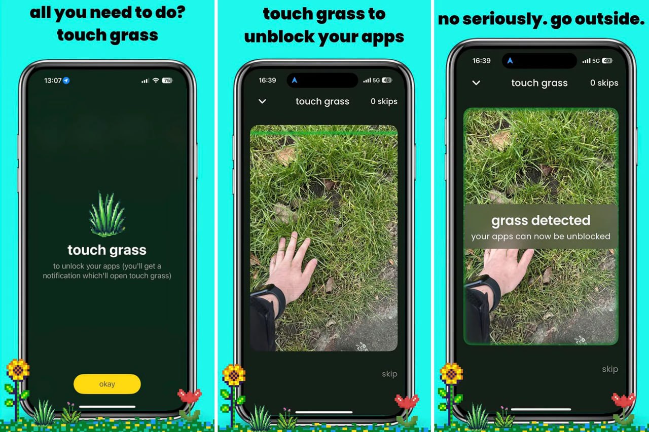 Идеальное приложение для маркетологов
NoName разработчик собрал приложение Touch Grass, которое помогает снизить экранное время | Сетка — социальная сеть от hh.ru