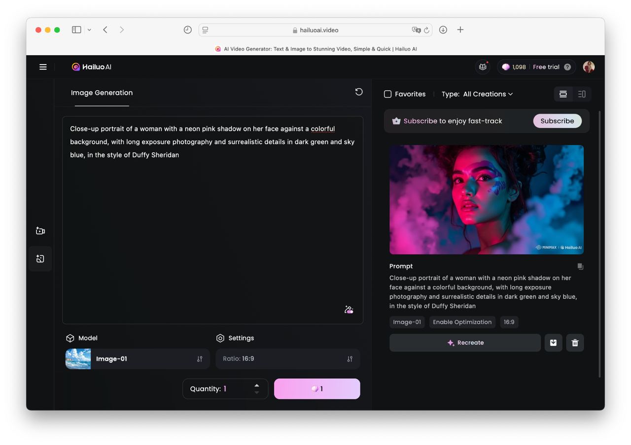 hailuo ai выкатили генератор картинок image-01 — бесплатных кредитов хватит аж на 1100 изображений | Сетка — социальная сеть от hh.ru