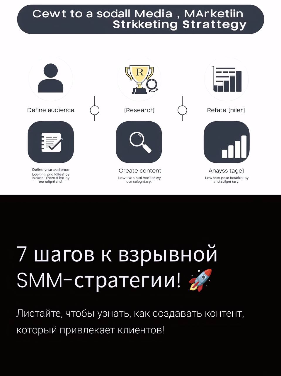 7 шагов к взрывной SMM-стратегии!
Листай карусель, отсылай тому, кто хочет надуться профессии будущего и настоящего, а главное начни применять прямо сегодня. | Сетка — социальная сеть от hh.ru