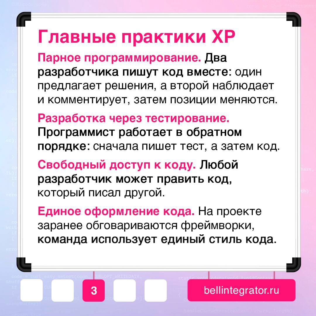 Когда ресурсы на проекте ограничены, а сделать нужно хорошо и в сроки, на помощь может прийти экстремальное программирование 🔖
Разбираемся в карточках, что это за методология и с помощью каких принцип... | Сетка — социальная сеть от hh.ru
