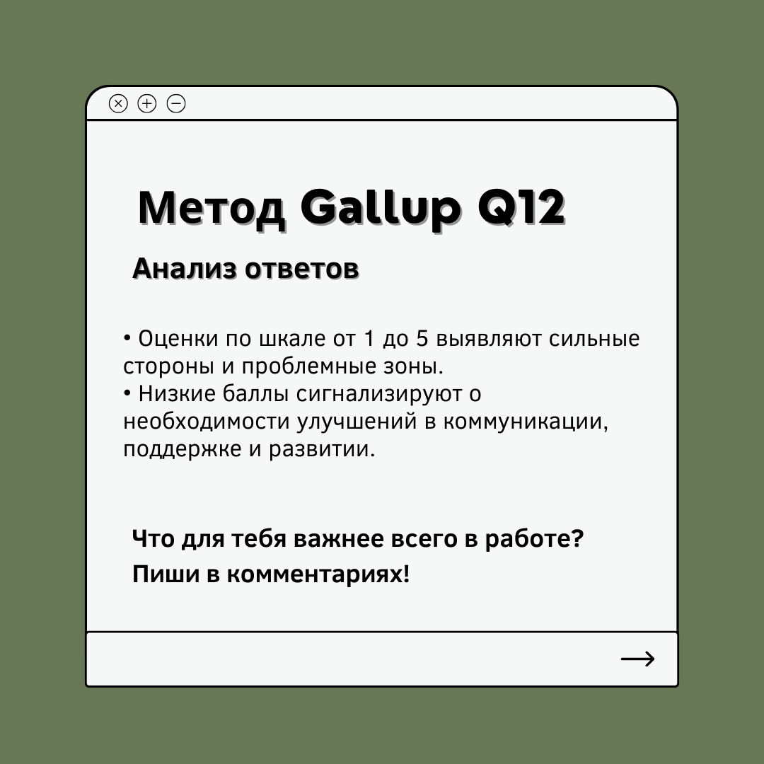 Метод Gallup Q12 | Сетка — социальная сеть от hh.ru