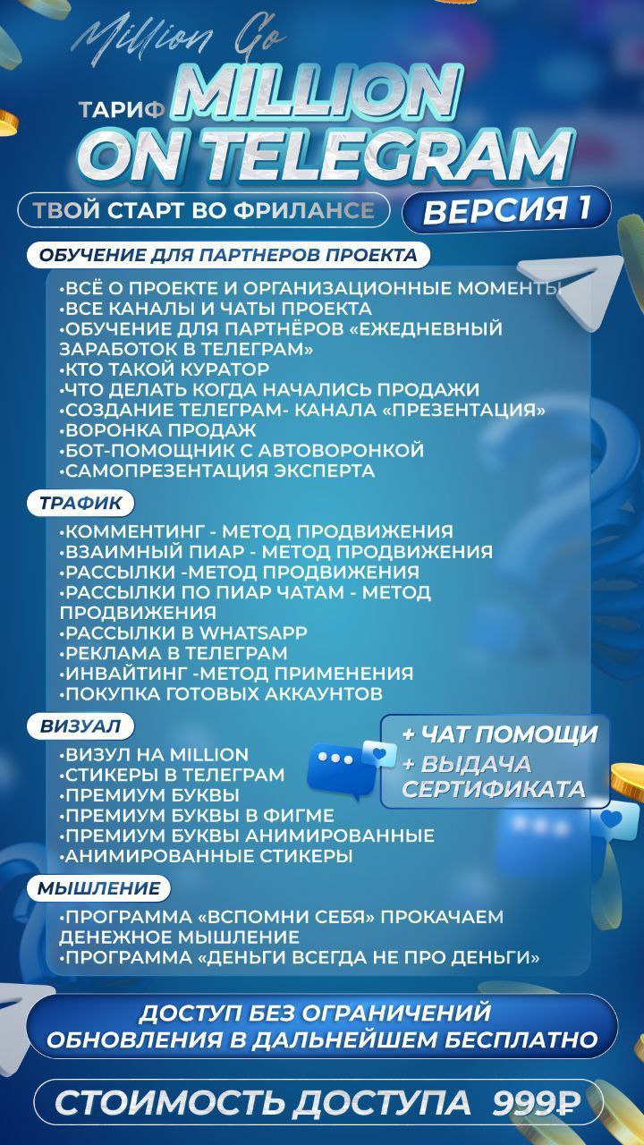Что входит в обучающие курсы в Телеграм каналах ☝️ | Сетка — социальная сеть от hh.ru