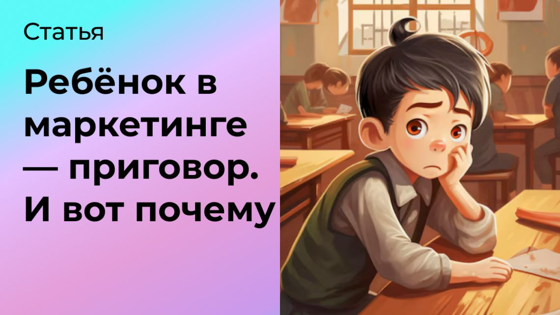 Ребёнок в маркетинге — это приговор. И вот почему | Сетка — социальная сеть от hh.ru